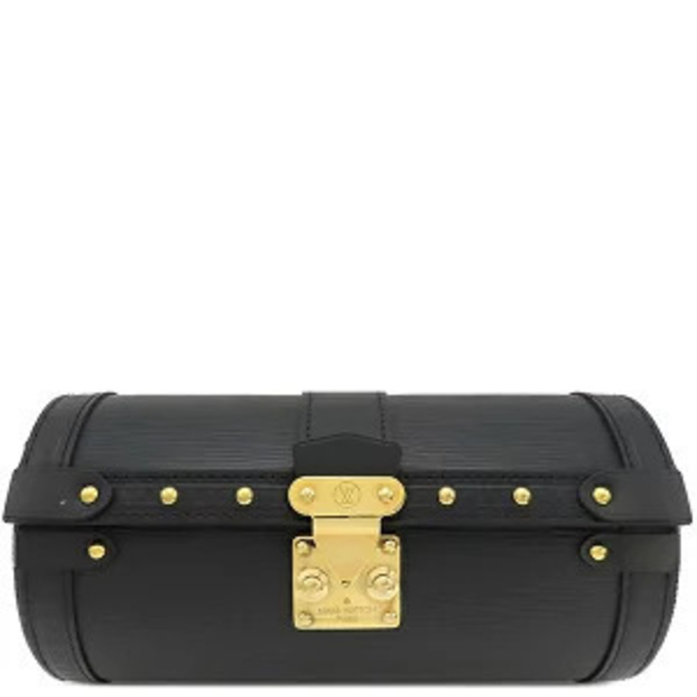 Louis Vuitton Papillon Trunk Bag Shoulder Epi Leather Noir black Chain Strap